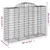 Produktbild 6 för Gabioner bågformade 13 st 200x50x140/160 cm galvaniserat järn