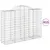Produktbild 2 för Gabioner bågformade 15 st 200x50x140/160 cm galvaniserat järn