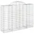 Produktbild 3 för Gabioner bågformade 15 st 200x50x140/160 cm galvaniserat järn