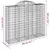 Produktbild 6 för Gabioner bågformade 2 st 200x50x160/180 cm galvaniserat järn