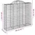 Produktbild 6 för Gabioner bågformade 4 st 200x50x160/180 cm galvaniserat järn