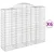 Produktbild 2 för Gabioner bågformade 6 st 200x50x160/180 cm galvaniserat järn