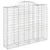 Produktbild 3 för Gabioner bågformade 7 st 200x50x160/180 cm galvaniserat järn