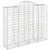 Produktbild 3 för Gabioner bågformade 8 st 200x50x160/180 cm galvaniserat järn