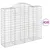 Produktbild 2 för Gabioner bågformade 10 st 200x50x160/180 cm galvaniserat järn