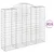 Produktbild 2 för Gabioner bågformade 13 st 200x50x160/180 cm galvaniserat järn