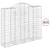 Produktbild 2 för Gabioner bågformade 15 st 200x50x160/180 cm galvaniserat järn