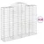 Produktbild 2 för Gabioner bågformade 18 st 200x50x160/180 cm galvaniserat järn