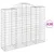 Produktbild 2 för Gabioner bågformade 20 st 200x50x160/180 cm galvaniserat järn