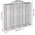 Produktbild 6 för Gabioner bågformade 25 st 200x50x160/180 cm galvaniserat järn