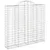Produktbild 3 för Gabioner bågformade 6 st 200x50x180/200 cm galvaniserat järn