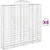 Produktbild 2 för Gabioner bågformade 8 st 200x50x180/200 cm galvaniserat järn
