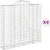 Produktbild 2 för Gabioner bågformade 9 st 200x50x180/200 cm galvaniserat järn