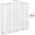 Produktbild 2 för Gabioner bågformade 13 st 200x50x180/200 cm galvaniserat järn