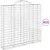 Produktbild 2 för Gabioner bågformade 15 st 200x50x180/200 cm galvaniserat järn