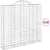 Produktbild 2 för Gabioner bågformade 18 st 200x50x180/200 cm galvaniserat järn