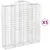 Produktbild 2 för Gabioner bågformade 5 st 200x50x200/220 cm galvaniserat järn