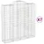 Produktbild 2 för Gabioner bågformade 7 st 200x50x200/220 cm galvaniserat järn