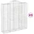 Produktbild 2 för Gabioner bågformade 9 st 200x50x200/220 cm galvaniserat järn