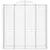 Produktbild 4 för Gabioner bågformade 10 st 200x50x200/220 cm galvaniserat järn