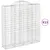 Produktbild 2 för Gabioner bågformade 13 st 200x50x200/220 cm galvaniserat järn