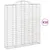 Produktbild 2 för Gabioner bågformade 10 st 200x50x220/240 cm galvaniserat järn