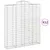 Produktbild 2 för Gabioner bågformade 12 st 200x50x220/240 cm galvaniserat järn