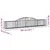 Produktbild 6 för Gabioner bågformade 3 st 300x30x40/60 cm galvaniserat järn