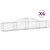 Produktbild 2 för Gabioner bågformade 6 st 300x30x40/60 cm galvaniserat järn