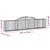 Produktbild 6 för Gabioner bågformade 3 st 300x30x60/80 cm galvaniserat järn