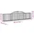 Produktbild 6 för Gabioner bågformade 9 st 300x30x60/80 cm galvaniserat järn