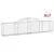 Produktbild 2 för Gabioner bågformade 17 st 300x30x60/80 cm galvaniserat järn