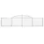 Produktbild 4 för Gabioner bågformade 25 st 300x30x60/80 cm galvaniserat järn