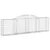 Produktbild 3 för Gabioner bågformade 4 st 300x30x80/100 cm galvaniserat järn