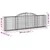 Produktbild 6 för Gabioner bågformade 5 st 300x30x80/100 cm galvaniserat järn