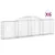 Produktbild 2 för Gabioner bågformade 6 st 300x30x80/100 cm galvaniserat järn