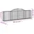 Produktbild 6 för Gabioner bågformade 6 st 300x30x80/100 cm galvaniserat järn