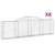 Produktbild 2 för Gabioner bågformade 8 st 300x30x80/100 cm galvaniserat järn
