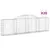 Produktbild 2 för Gabioner bågformade 20 st 300x30x80/100 cm galvaniserat järn