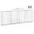Produktbild 2 för Gabioner bågformade 3 st 300x30x100/120 cm galvaniserat järn