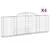 Produktbild 2 för Gabioner bågformade 4 st 300x30x100/120 cm galvaniserat järn