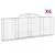 Produktbild 2 för Gabioner bågformade 6 st 300x30x100/120 cm galvaniserat järn