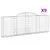 Produktbild 2 för Gabioner bågformade 9 st 300x30x100/120 cm galvaniserat järn