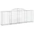 Produktbild 3 för Gabioner bågformade 9 st 300x30x100/120 cm galvaniserat järn