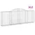 Produktbild 2 för Gabioner bågformade 12 st 300x30x100/120 cm galvaniserat järn