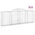 Produktbild 2 för Gabioner bågformade 15 st 300x30x100/120 cm galvaniserat järn