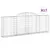 Produktbild 2 för Gabioner bågformade 17 st 300x30x100/120 cm galvaniserat järn