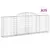 Produktbild 2 för Gabioner bågformade 25 st 300x30x100/120 cm galvaniserat järn
