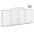 Produktbild 2 för Gabioner bågformade 3 st 300x30x120/140 cm galvaniserat järn