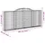 Produktbild 6 för Gabioner bågformade 3 st 300x30x120/140 cm galvaniserat järn
